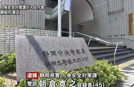 静岡県警の警部が１０代少年にわいせつ行為