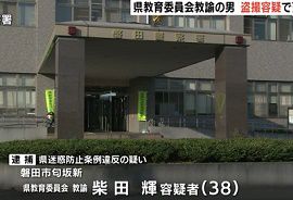 静岡県教育委員会の教諭が女子高生のスカートの中を盗撮