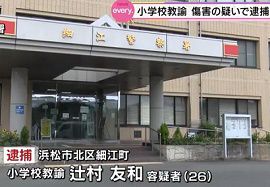 静岡・浜松市の小学校教諭を傷害の疑いで逮捕