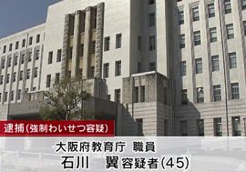 大阪府教育庁の職員が6歳女児にわいせつ行為