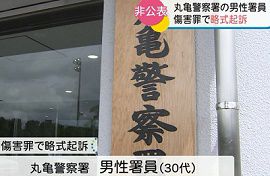 香川・丸亀警察署の署員が元同僚の女性にけがをさせる