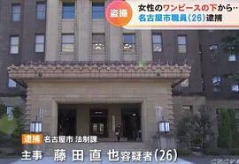 名古屋市職員が女性をワンピースの下から盗撮