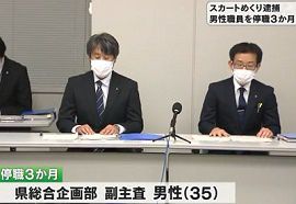 千葉県職員が女子高校生のスカートをめくり逮捕