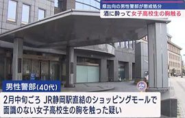 静岡県警の警部が女子高生にわいせつ行為