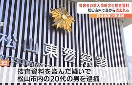 警視庁捜査員が出張中に捜査資料盗まれる