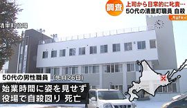 パワハラが原因で役場職員が自殺か　北海道